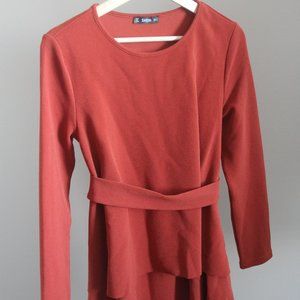 SHEIN high low wrap top